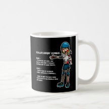 Pros and Cons Roller Derby Zombie Mug