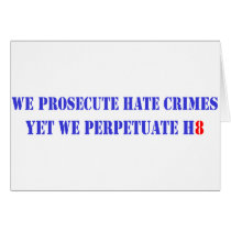 Prosecute Hate, H8 cards