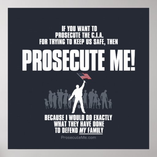 Prosecute Me Poster - Dark Background