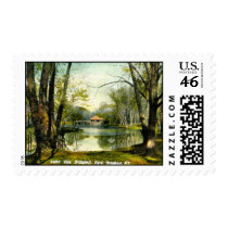 Prospect Park, Brooklyn NY, 1908 Vintage Postage Stamp