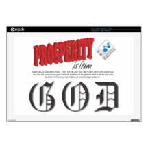 Prosperity is from GOD Decals For Laptops