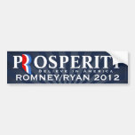Prosperity, Romney/Ryan 2012, Believe in America bumper stickers