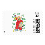 Prosperous Rich Wealthy Ox postage
