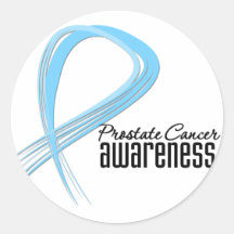 Prostate Cancer Awareness Grunge Stickers