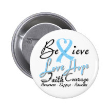Prostate Cancer Believe Heart Collage Buttons