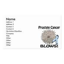Prostate Cancer Blows Awareness Design Business Card Templates