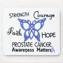 Prostate Cancer Celtic Butterfly 3 Mousepad
