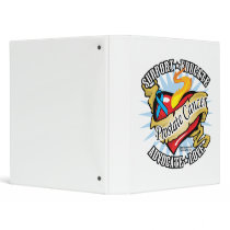 Prostate Cancer Classic Heart binders by fightcancertees Prostate Cancer Classic Heart binders