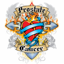 Prostate Cancer Cross & Heart photo sculptures by fightcancertees Prostate Cancer Cross & Heart photo sculptures