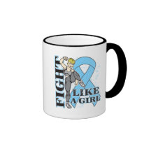 Prostate Cancer Fight Like A Girl Kickin Butt Mugs