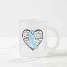 Prostate Cancer Heart Ribbon Collage Coffee Mug