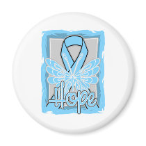 Prostate Cancer Hope Butterfly Portrait Fridge Magnet