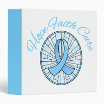 Prostate Cancer Hope Faith Cure Awareness Binder