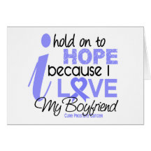 Prostate Cancer Hope for My Boyfriend Card