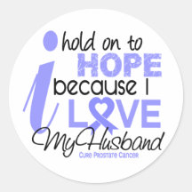 Prostate Cancer Hope for My Husband Sticker