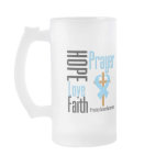Prostate Cancer Hope Love Faith Prayer Cross mugs