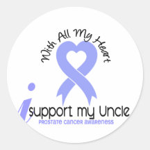 PROSTATE CANCER I Support My Uncle Stickers