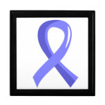 Prostate Cancer Light Blue Ribbon 3 Jewelry Box