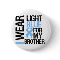 Prostate Cancer Light Blue Ribbon Brother Pin