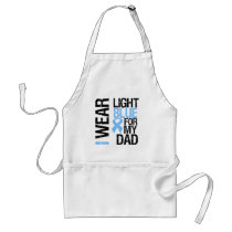 Prostate Cancer Light Blue Ribbon Dad Aprons