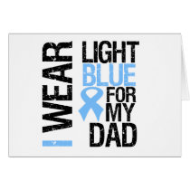 Prostate Cancer Light Blue Ribbon Dad Cards