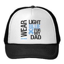 Prostate Cancer Light Blue Ribbon Dad Trucker Hat