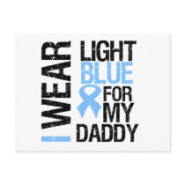 Prostate Cancer Light Blue Ribbon Daddy Postcards