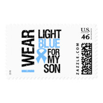 Prostate Cancer Light Blue Ribbon Son Stamp