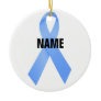 Prostate Cancer Memorial Ribbon Christmas Ornaments
