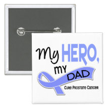 Prostate Cancer MY HERO, MY DAD 42 Button