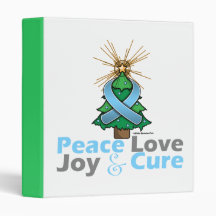 Prostate Cancer Peace Love Joy Cure Binders