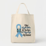 Prostate Cancer Ribbon Hero My Husband bags