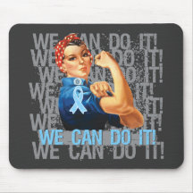 Prostate Cancer Rosie WE CAN DO IT Mousepad