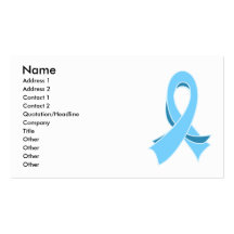 Prostate Cancer Stylish Ribbon Business Card