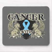 Prostate Cancer Survivor Mens Heraldry Mouse Pad