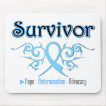 Prostate Cancer Survivor Tribal Ribbon mousepads