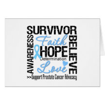 Prostate Cancer Survivors Motto Cards