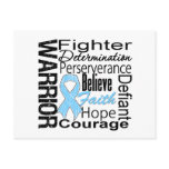 Prostate Cancer Warrior Collage Post Cards