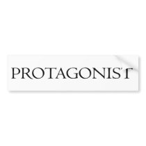 Protagonist bumper stickers