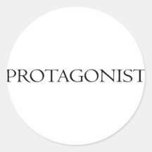 Protagonist Round Sticker