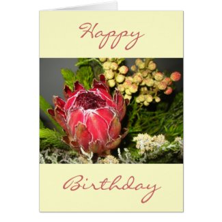 Protea Bouquet Greeting Card
