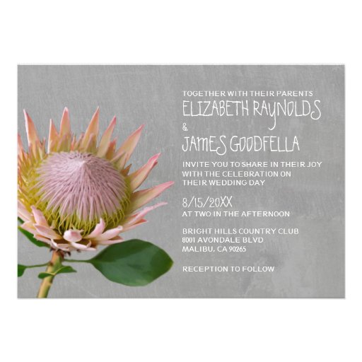 Protea Wedding Invitations