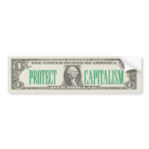 Protect Capitalism Bumper Sticker bumper stickers by monkeyclown Protect Capitalism Bumper Sticker bumper stickers