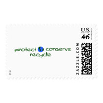 Protect Conserve Recycle postage