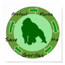 Protect  gorillas posters