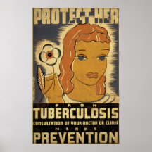 Protect Her From Tuberculosis Posters
