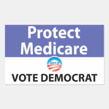 Protect Medicare: Vote Democrat Sticker