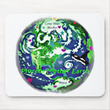 Protect Mother earth global peace mousepad