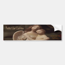 Protect our children bumper sticker