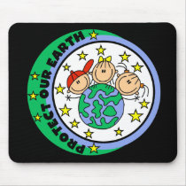 Protect Our Earth Mousepad by stick_figures Protect Our Earth Mousepad